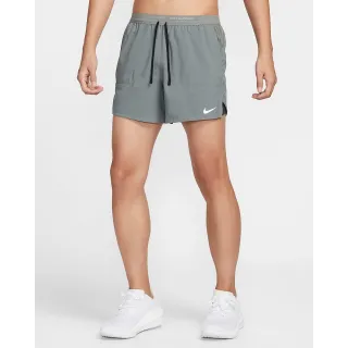 【NIKE 耐吉】短褲 運動短褲 Dri-FIT 男款 AS M NK DF STRIDE 2IN1 5IN SHR 灰色(FN2993084)
