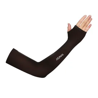 【ATUNAS 歐都納】防曬透氣涼感3D無縫袖套 開指款(單車/健行/登山/爬山/通勤/運動/外送)