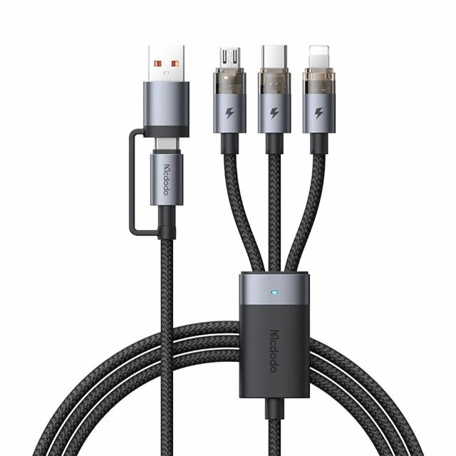 【Mcdodo】100W 二分三 Type-C/USB to Type-C/Lightning/MicroUSB 120cm快充充電線(CA-726/麥多多)