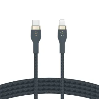 【BELKIN】BOOST↑CHARGE PRO Flex USB-C to Lightning 傳輸線 1M_4色(CAA011bt1M)