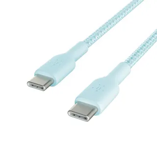 【BELKIN】BOOST↑CHARGE Braided USB-C 至 USB-C 編織充電線纜2m(CAB004bt2M)