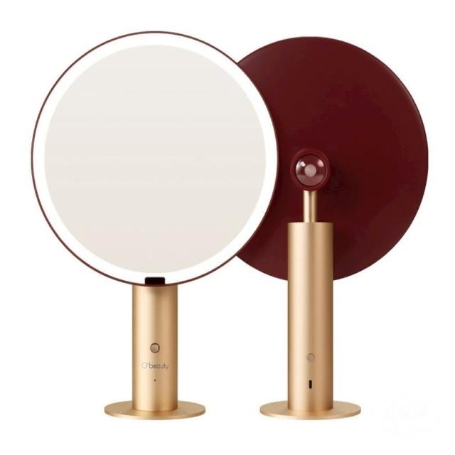 【Obeauty 奧緹】星月之鏡美妝鏡-三色光LED智能美肌美顏補光燈-彩妝大師指定愛用(UFS-188)
