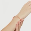 【點睛品】18K 優雅編織 18K玫瑰金手環