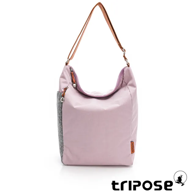 【tripose】漫遊系列垂墜感斜背包-大(手毬紫)