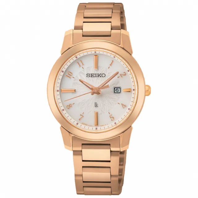 【SEIKO 精工】LUKIA 廣告款LUKIA 綻放太陽能石英錶 女錶/31mm 雙11 (V137-0DK0P SUT418J1)
