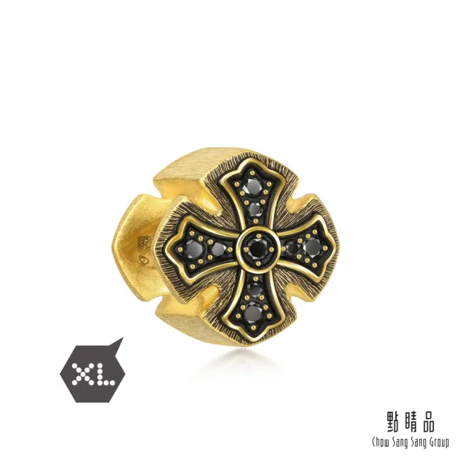【點睛品】Charme XL 信勇前行 黃金黑鑽石串珠
