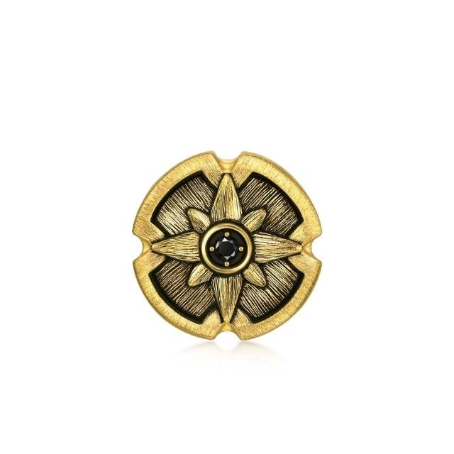 【點睛品】Charme XL 乘風領航 黃金黑鑽石串珠