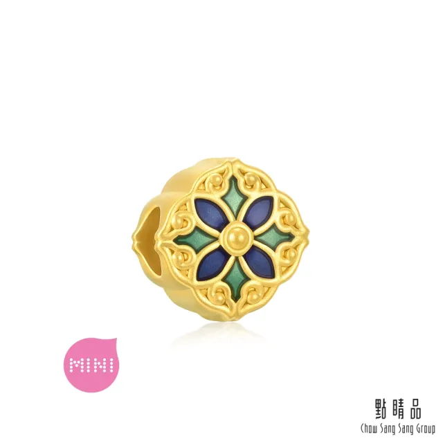 【點睛品】Charme Mini 四方雲紋 黃金串珠