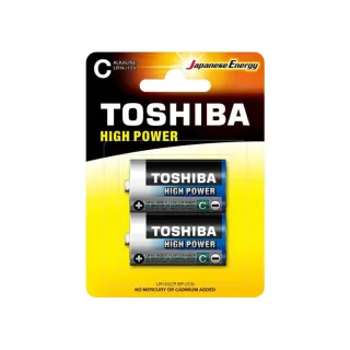 【TOSHIBA 東芝】鹼性2號電池 2入