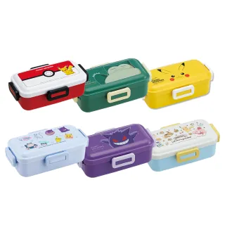【百科良品】日本製 寶可夢 皮卡丘 卡比獸 耿鬼 便當盒 保鮮餐盒 抗菌加工Ag+ 530ML-任選(日本境內版)