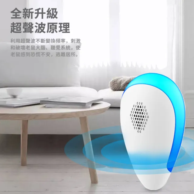 多功能超聲波電子驅鼠器 智能變頻驅蚊器 全方位超音波驅蟲器 靜音滅鼠器 商用倉庫驅鼠神器