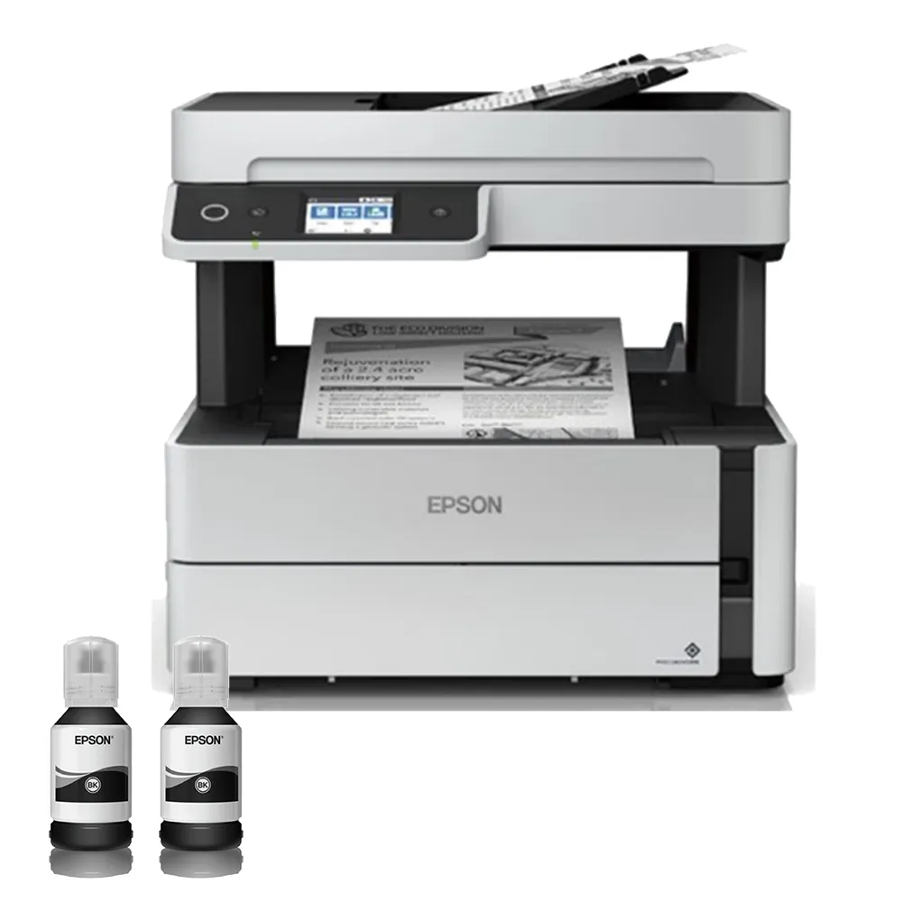 【EPSON】官方直營 搭2組T03Q100原廠黑高容墨★M3170 黑白高速四合一連續供墨印表機(3年保固組)