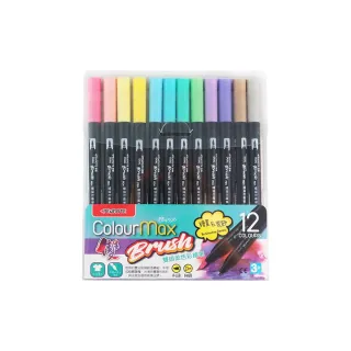 【PENROTE 筆樂】雙頭柔色彩繪筆(彩繪筆、彩色筆、學生文具、美術畫材)