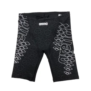 【arena】男五分馬褲 訓練款 漸變膠印線條健身運動五分泳褲男 高彈利水速乾 限量 秋冬新款(TMM2026M)