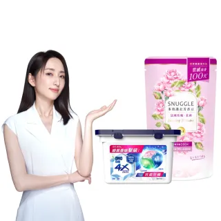 【白蘭】新客體驗組_4X極淨酵素抗病毒洗衣球18顆+SNUGGLE 芳香豆補充包