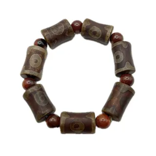 頂級特殊配方蓮師法器三眼天珠(小人退散、行車平安、招正財)