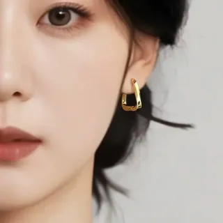 【KT DADA】個性耳環 金屬耳環 耳環 女生耳環 抗過敏耳環 不規則耳環 耳環男 耳夾 耳釘 耳