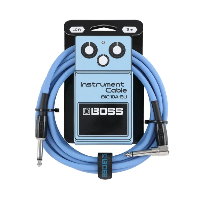 【BOSS】BIC-10A 效果器導線 3米 多色款(原廠公司貨 商品保固有保障)