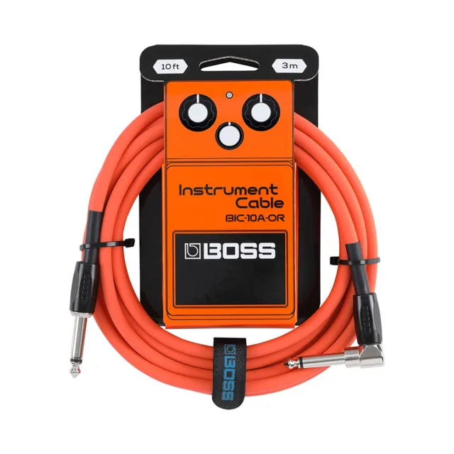 【BOSS】BIC-10A 效果器導線 3米 多色款(原廠公司貨 商品保固有保障)