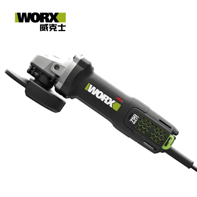 【WORX 威克士】100mm 750瓦 平面砂輪機(WU810L)