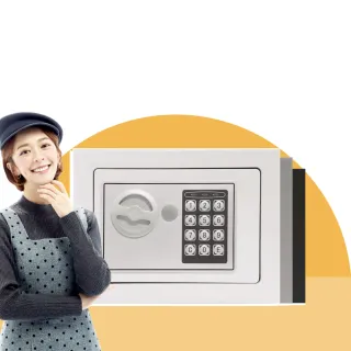 【發億金庫】智慧型保險箱 ST-17（白/灰/黑 三色可選）(密碼 緊急開啟鑰匙)