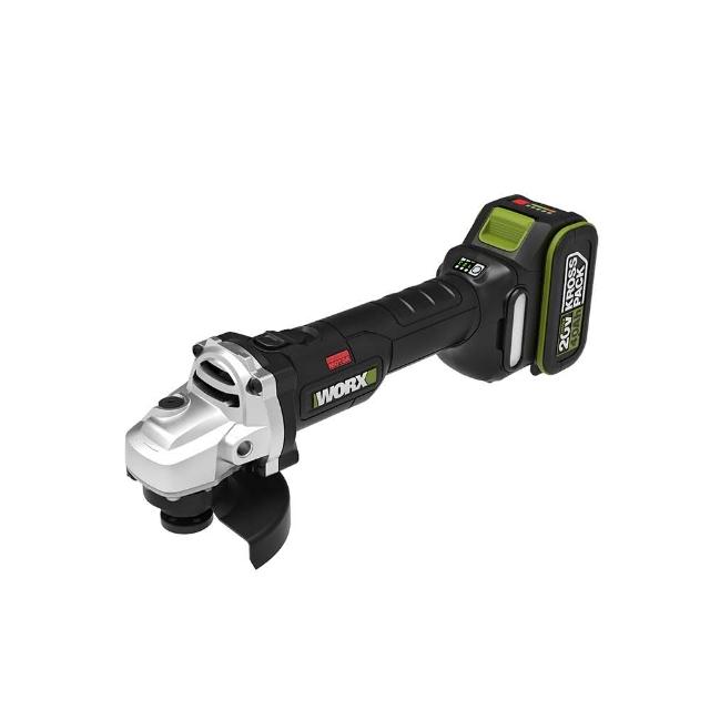 【WORX 威克士】0V 100mm鋰電無刷平面砂輪機 4.0Ah 雙電池(WU806)