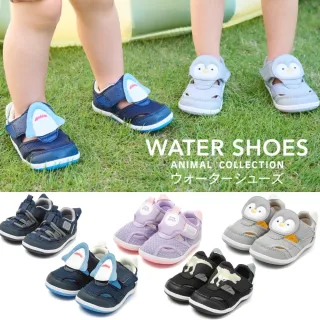 【IFME】機能童鞋 學步鞋 男 女 童鞋 機能 嬰幼童鞋(排水大底 海軍藍 紫 企鵝灰 鯊魚藍 恐龍黑 小童鞋)