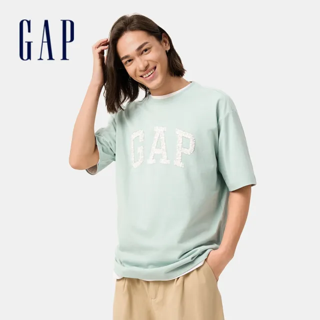 【GAP】男女裝 Logo純棉印花圓領短袖T恤-多款任選(724909&727460&724960)