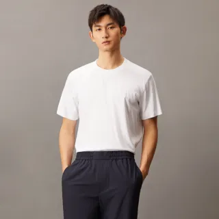 【CALVIN KLEIN】官方旗艦館 CK Smooth Cotton 防紫外線棉質T恤_裸色