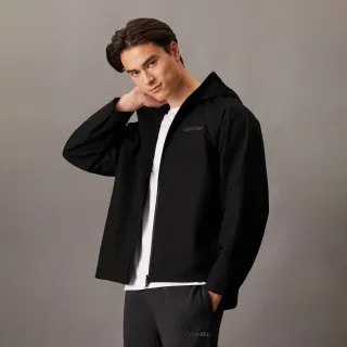 【Calvin Klein】官方旗艦館 CK 基本款防風外套 _黑色