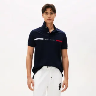 【Tommy Hilfiger】官方旗艦館 Hilfiger Insert Regular Polo _藍色