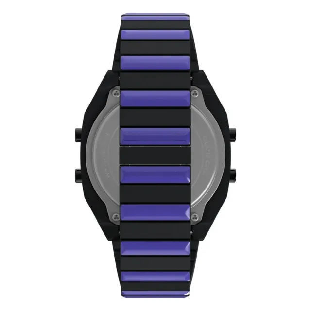 【TIMEX】天美時 x Wednesday 36毫米 熱門影集《星期三》聯名電子錶 黑紫 TXTW2Y19500