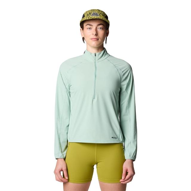 【Mountain Hardwear】Sunshield Half Zip W 防曬輕量長袖半拉上衣 女款 礦泉綠 #2110521