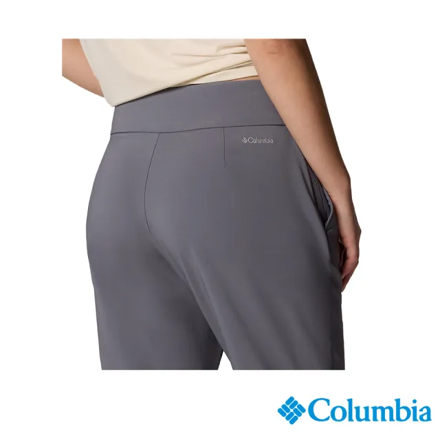 【Columbia 哥倫比亞】女款-防曬UPF50防潑長褲-灰色(UAR36830GY/JS)