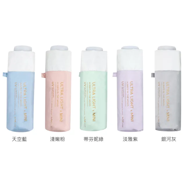【大振豐】Airlight 恬靜日沐 防曬五折傘(黑膠 口袋傘)
