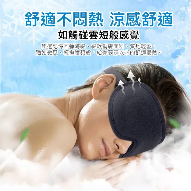 【XA】經典款科技冰絲記憶棉眼罩1022-1(冰絲/不悶熱/眼部/眼罩/透涼/記憶棉/特降/夏日/午休/睡眠/遮光)