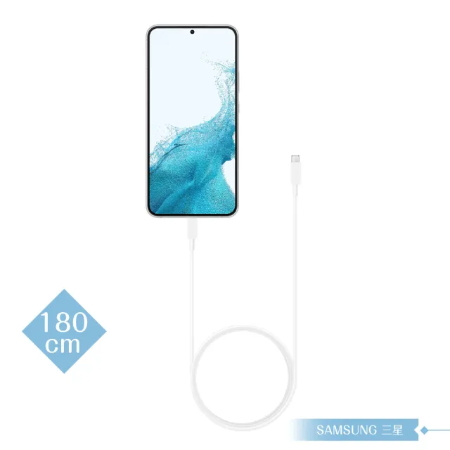 【Samsung 三星】原廠公司貨EP-DX510 5A 雙Type C傳輸線1.8m加長版(for S25 S24系列)