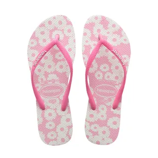 【havaianas 哈瓦仕】拖鞋 女鞋 夾腳拖 小雛菊 花朵 Slim Daisy Caitti 粉 4147887-0142W(哈瓦士)