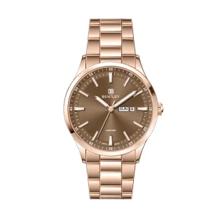 【Bentley 賓利】STELLAR ELEGANCE極光系列 BL-13-47 玫咖 質感商務時尚男手錶