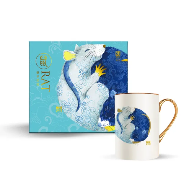 【TALES 神話言】十二生肖-藝術骨瓷馬克杯(文創/禮品/送禮/招財/聚寶盆/鎮宅)