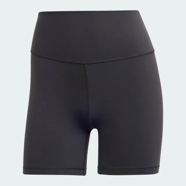 【adidas 愛迪達】All Me 5inch L 女 緊身/內搭褲 5吋短版緊身褲 瑜伽 黑 亞版(IL7325)