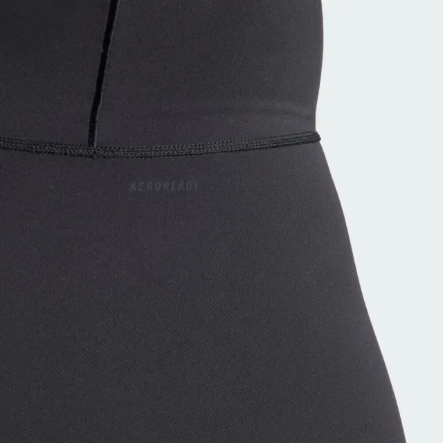 【adidas 愛迪達】All Me 5inch L 女 緊身/內搭褲 5吋短版緊身褲 瑜伽 黑 亞版(IL7325)