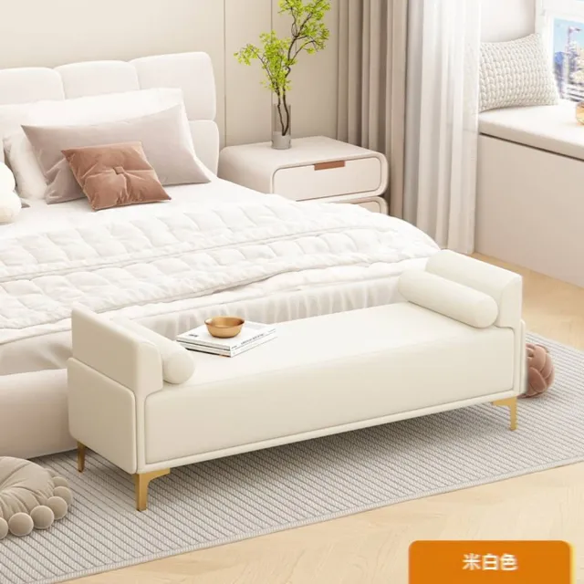 【w燕妮工藝】180*40*40cm(換鞋凳 沙發凳 長條凳 床尾凳 輕奢床尾凳 扶手凳 休息凳 預購15天)