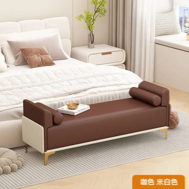 【w燕妮工藝】180*40*40cm(換鞋凳 沙發凳 長條凳 床尾凳 輕奢床尾凳 扶手凳 休息凳 預購15天)