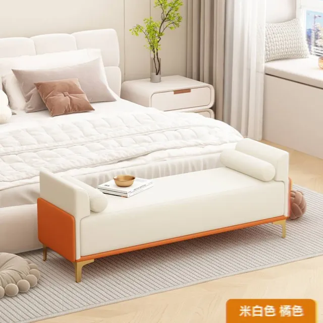 【w燕妮工藝】180*40*40cm(換鞋凳 沙發凳 長條凳 床尾凳 輕奢床尾凳 扶手凳 休息凳 預購15天)