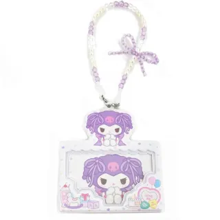 【小禮堂】雙11 Sanrio 三麗鷗 x 粧美堂 串珠票卡包 緞帶款 美樂蒂 酷洛米 大耳狗(平輸品)