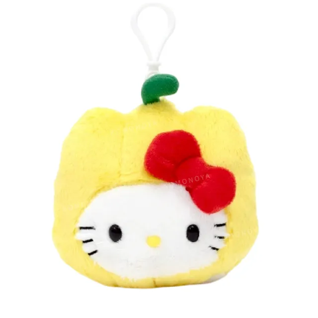 【小禮堂】雙11 Sanrio 三麗鷗 Hello Kitty 絨毛玩偶吊飾 蔬菜款(平輸品)