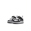 【NIKE 耐吉】休閒鞋 嬰幼 男鞋 女鞋 COURT BOROUGH LOW RECRAFT TD 彈性鞋帶 皮革 白黑色(DV5458131)