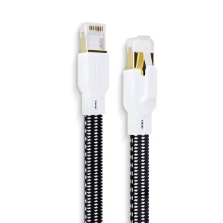 【MAGIC】Cat.8 40G 室外線 極高速純銅編織扁線乙太網路線(10M)