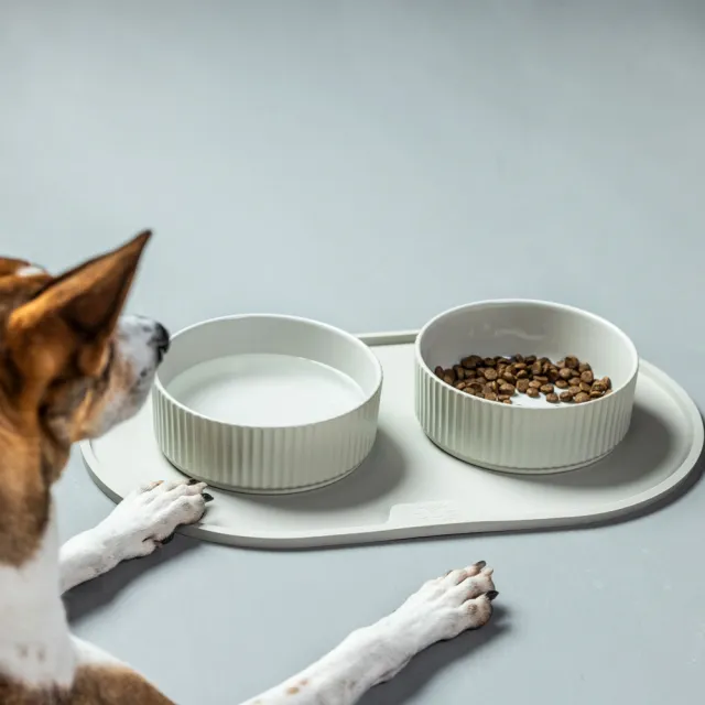 【DOG Copenhagen】丹麥犬Kronborg 炻器陶瓷寵物餐碗-中(歐洲匠心工藝 簡約炻器陶瓷狗碗)